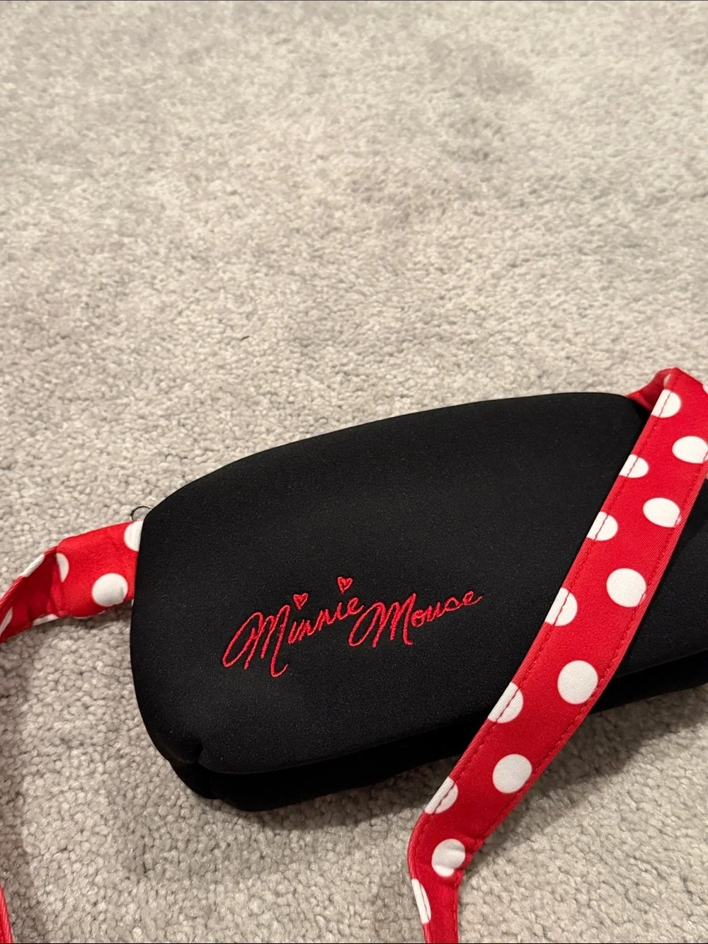 Disney Belt Bag with Red & White Polka Dot Bow